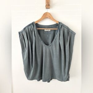 We the Free On The Up Tee NWOT Size L Color   Blue/Green